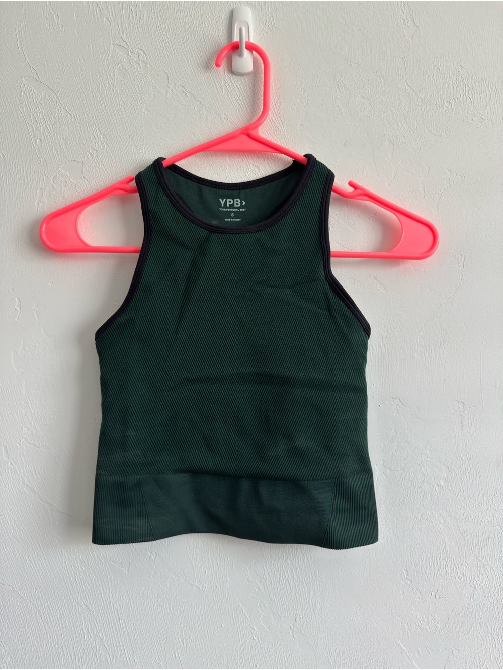 Abercrombie & Fitch YPB Green Ribbed Racerback Tank Top Sz S